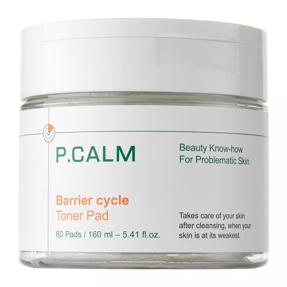 P.Calm - Barrier Cycle Toner Pad - Linderndes Gesichtswasser in Pads - 60Stk/160ml