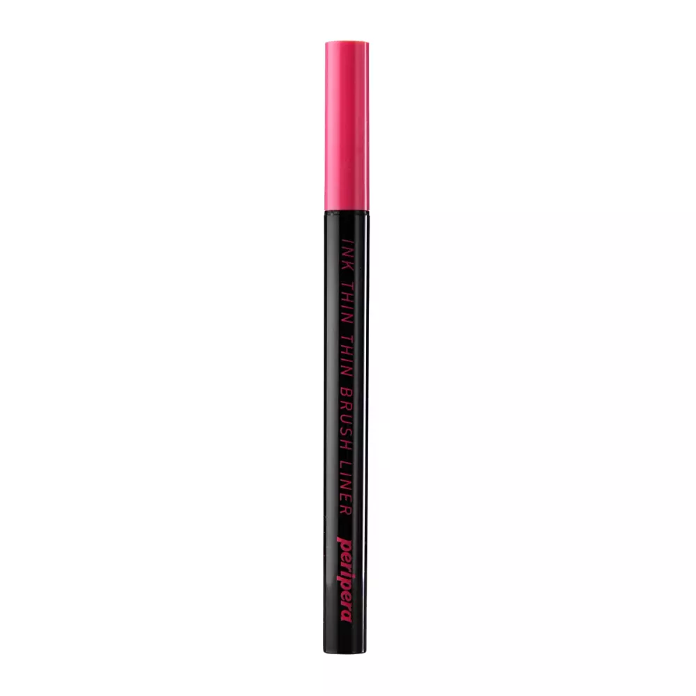 Peripera - Ink Thin Thin Brush Liner - Eyeliner mit dünnem Pinsel - 01 Black Noir - 0.5g 