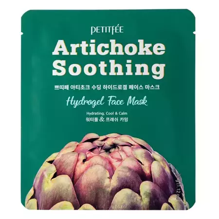 Petitfee - Artichoke Soothing Hydrogel Face Mask - Hydrogel-Gesichtsmaske mit Artischockenextrakt - 32g