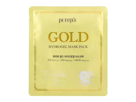 Petitfee - Gold Hydrogel Mask Pack - Hydrogel Maske mit Gold und Ginseng-Extrakt - 32g