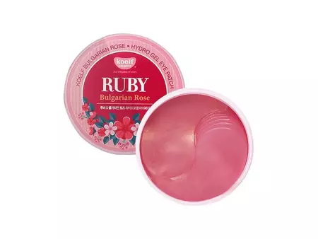 Petitfee - Koelf Ruby & Bulgarian Rose Eye Patch - Hydrogel Augenpads - 30 Sets