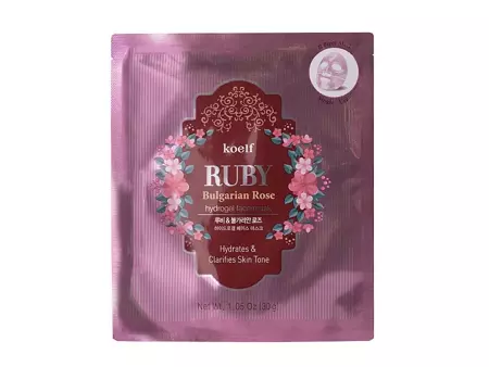 Petitfee - Petitfee - Koelf Ruby Bulgarian Rose Hydrogel Face Mask  - Hydrogel-Gesichtsmaske - 30g