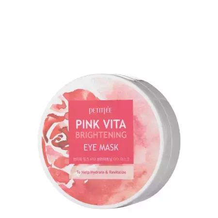 Petitfee - Pink Vita Brightening Eye Mask - Aufhellende Hydrogel-Augenpads - 60 Stk.