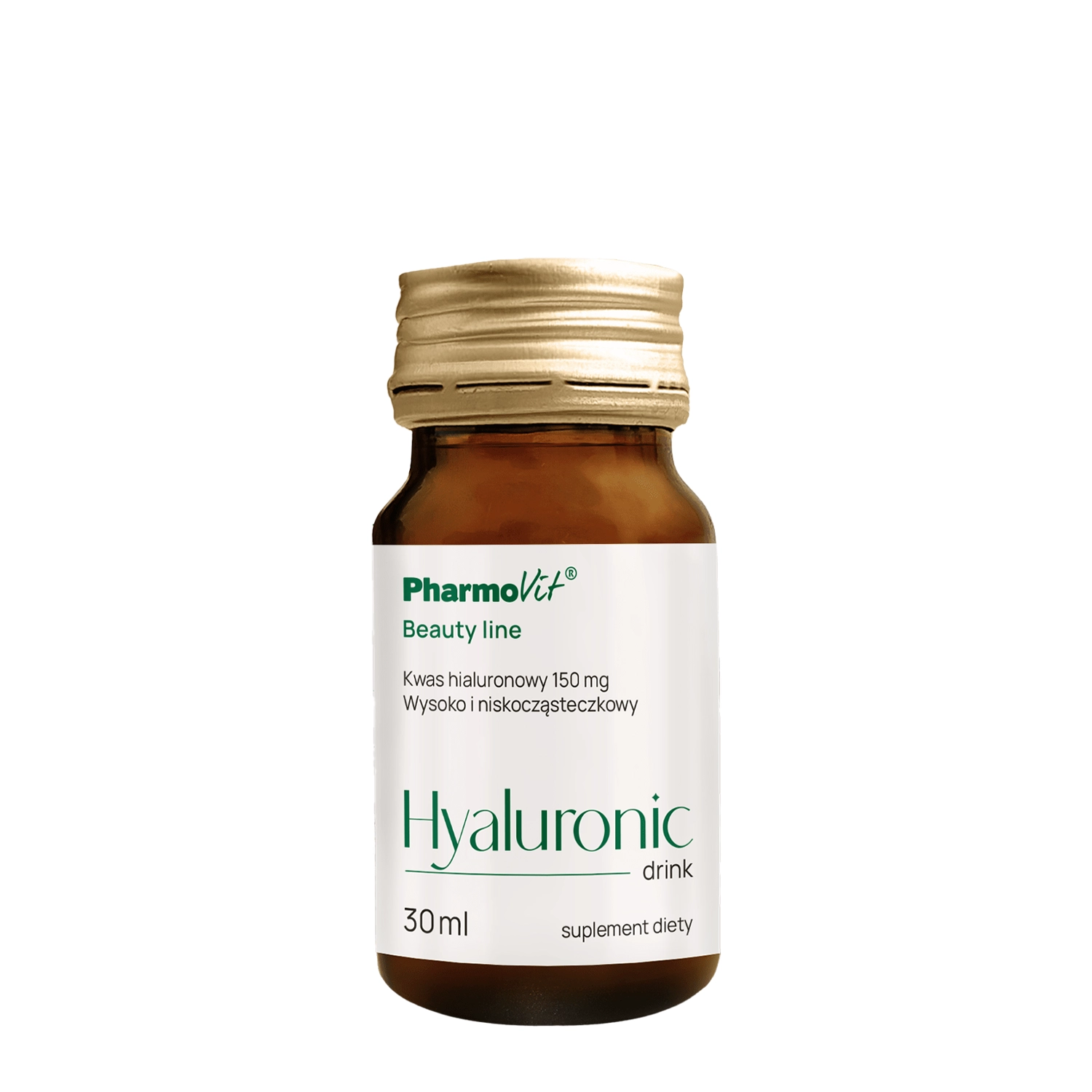 Pharmovit - Hyaluronic Drink Beauty Line - Flüssige Hyaluronsäure zum Trinken - 30pcs x 30ml