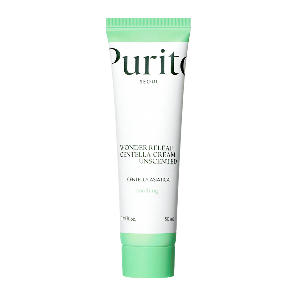 Purito Seoul - Wonder Releaf Centella Cream Unscented - Unparfümierte Creme mit Centella Asiatica-Extrakt - 50ml