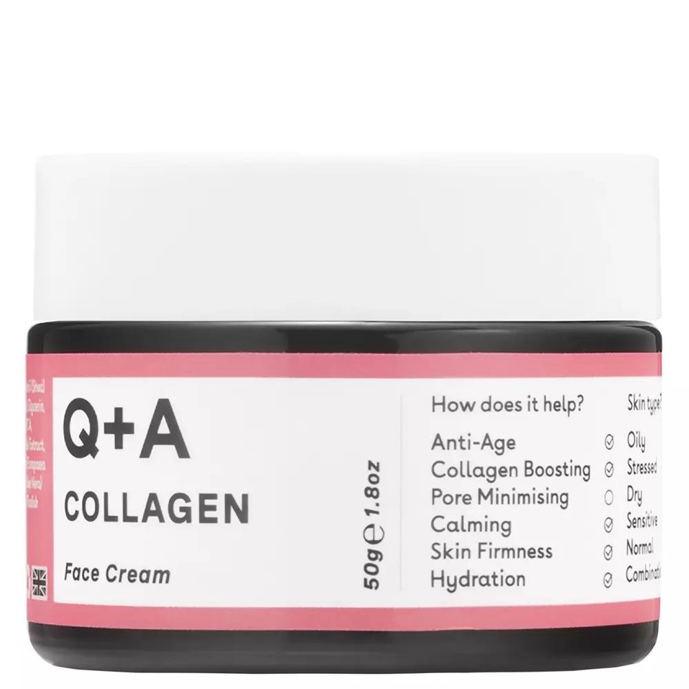 Q+A - Collagen - Face Cream - Glättende und straffende Gesichtscreme mit Collagen - 50ml