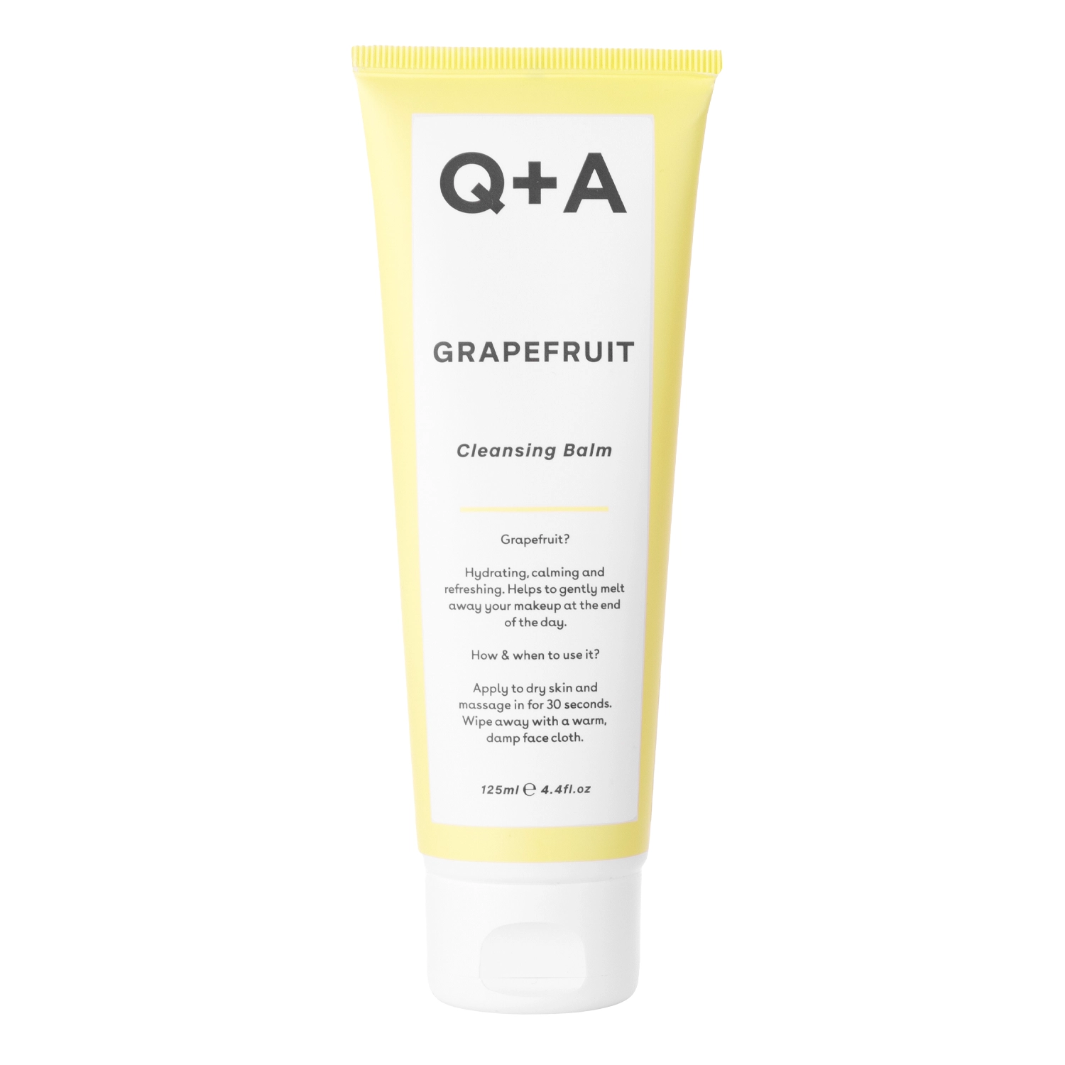 Q+A - Grapefruit - Cleansing Balm - Feuchtigkeitsspendendes, antioxidatives Gesichtsreinigungsbalsam mit Grapefruit- 125ml