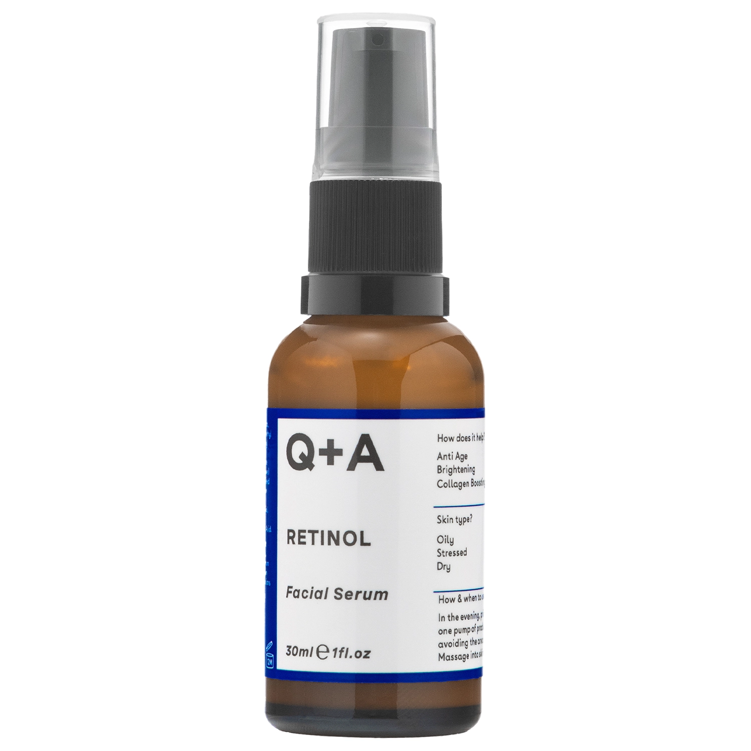Q+A - Retinol 0.2% Serum - Anti-Aging Gesichtsserum mit Retinol - 30ml