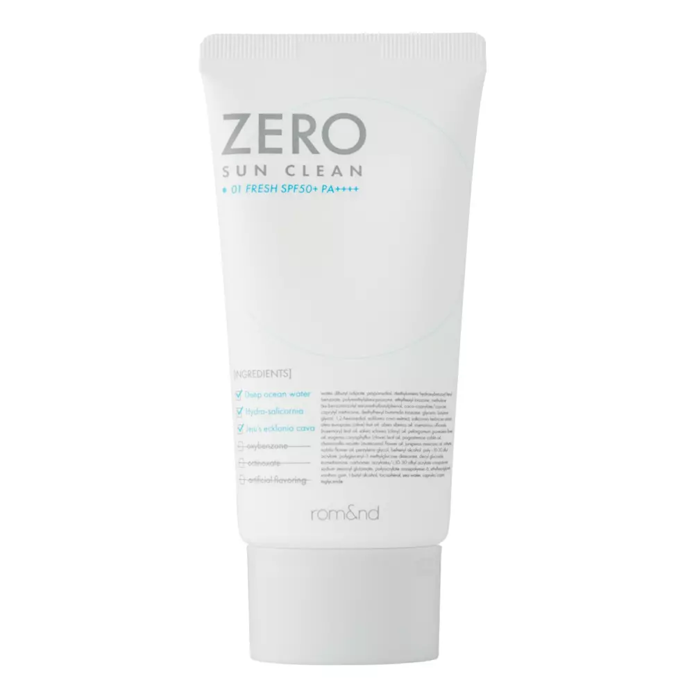 Rom&nd - Zero Sun Clean SPF50+ PA++++ - Leichte Filtercreme - 01 Fresh - 50ml