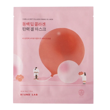 Round Lab - Camellia Deep Collagen Firming Gel Mask -  Straffende Gel-Maske mit Kollagen - 34g