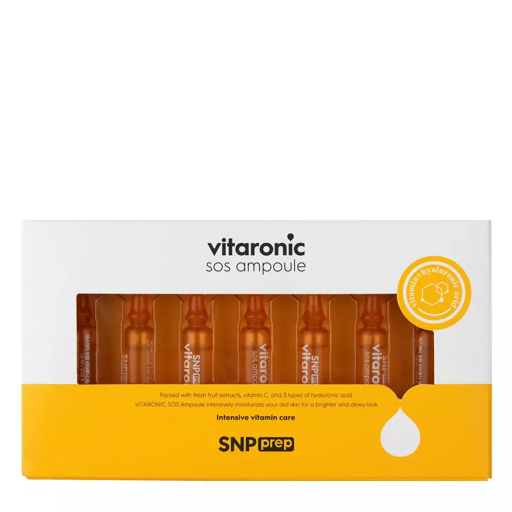 SNP - Prep Vitaronic SOS Ampoule - Vitamin C Gesichtsampullen Set - 7x1.5ml