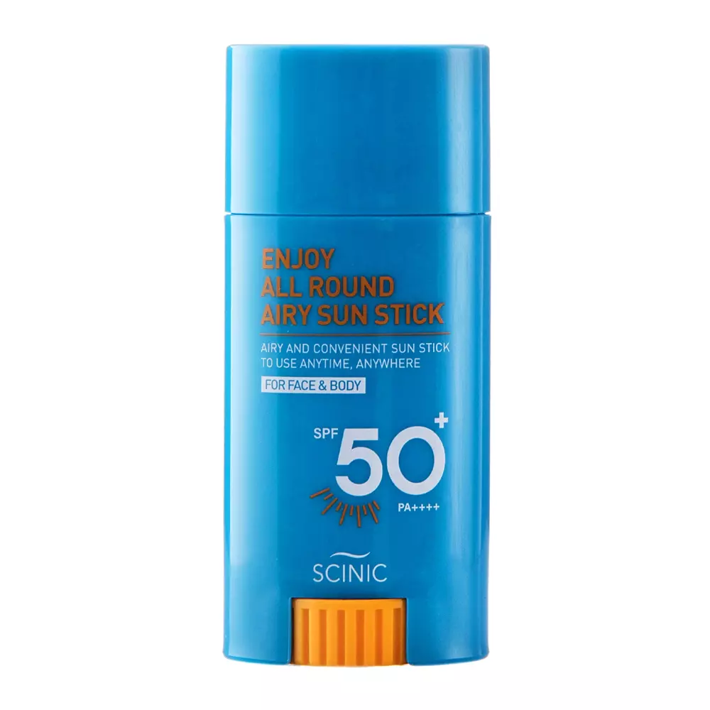 Scinic - Enjoy All Round Airy Sun Stick SPF50+ PA++++ - Leichtes Filter Stick Creme für Gesicht und Körper - 25g 