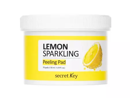 Secret Key - Lemon Sparkling Peeling Pad - Peeling Gesicht Pads - 70pcs