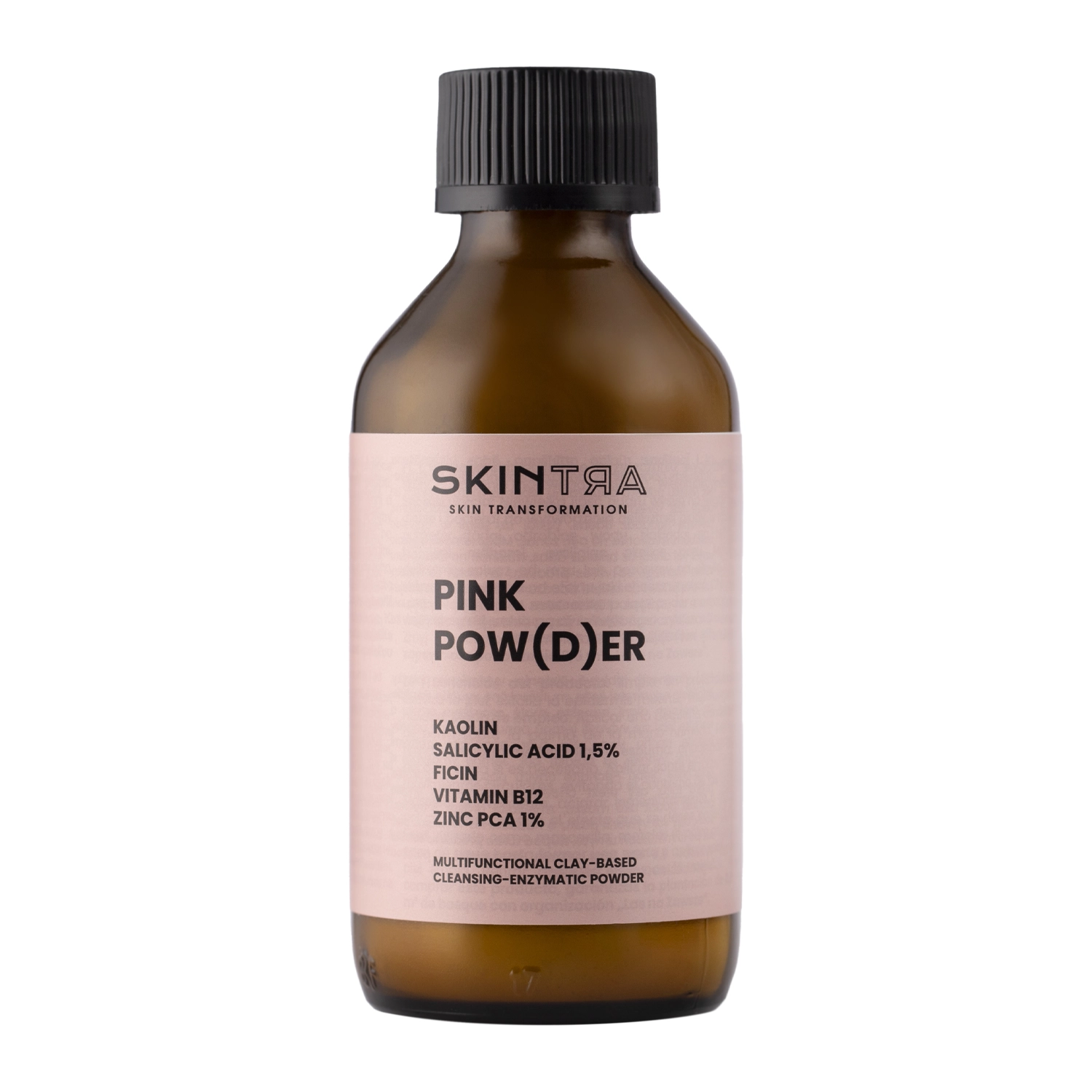 SkinTra - Pink Pow(d)er - Multifunktionales reinigendes und enzymatisches Pulver auf der Basis von Tonerde  - 40g