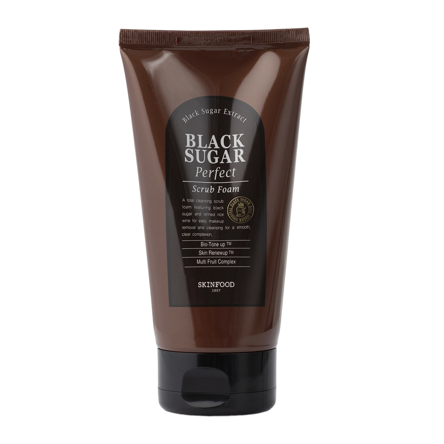 Skinfood - Black Sugar Perfect Scrub Foam - Glättender Gesichtsreinigungsschaum  - 180ml