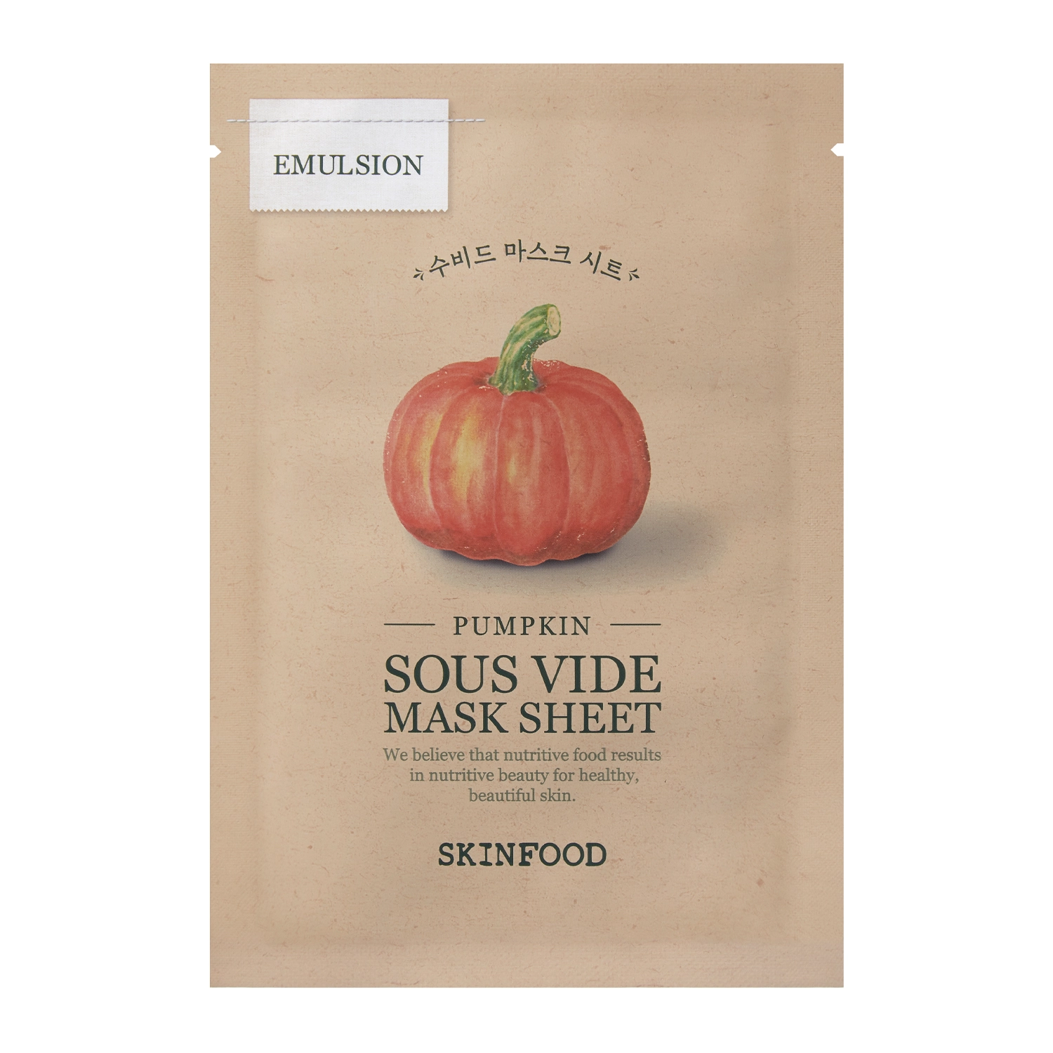 Skinfood - Sous Vide Mask Sheet Pumpkin - Straffende Gesichtsmaske in einem Tuch- 1pc/20g