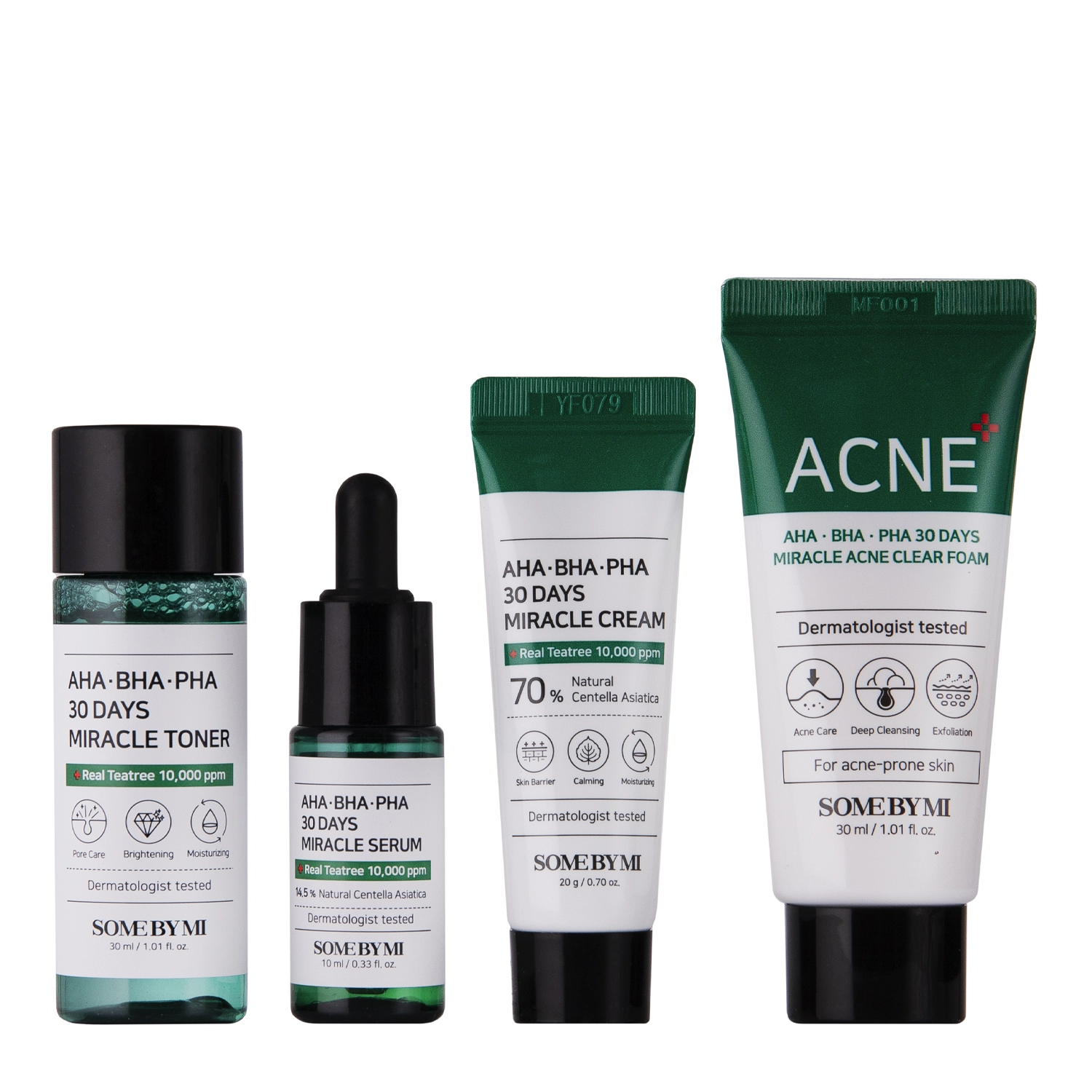 Some By Mi - AHA BHA PHA 30 Days Miracle AC SOS Kit - Akne Haut Kosmetik Set