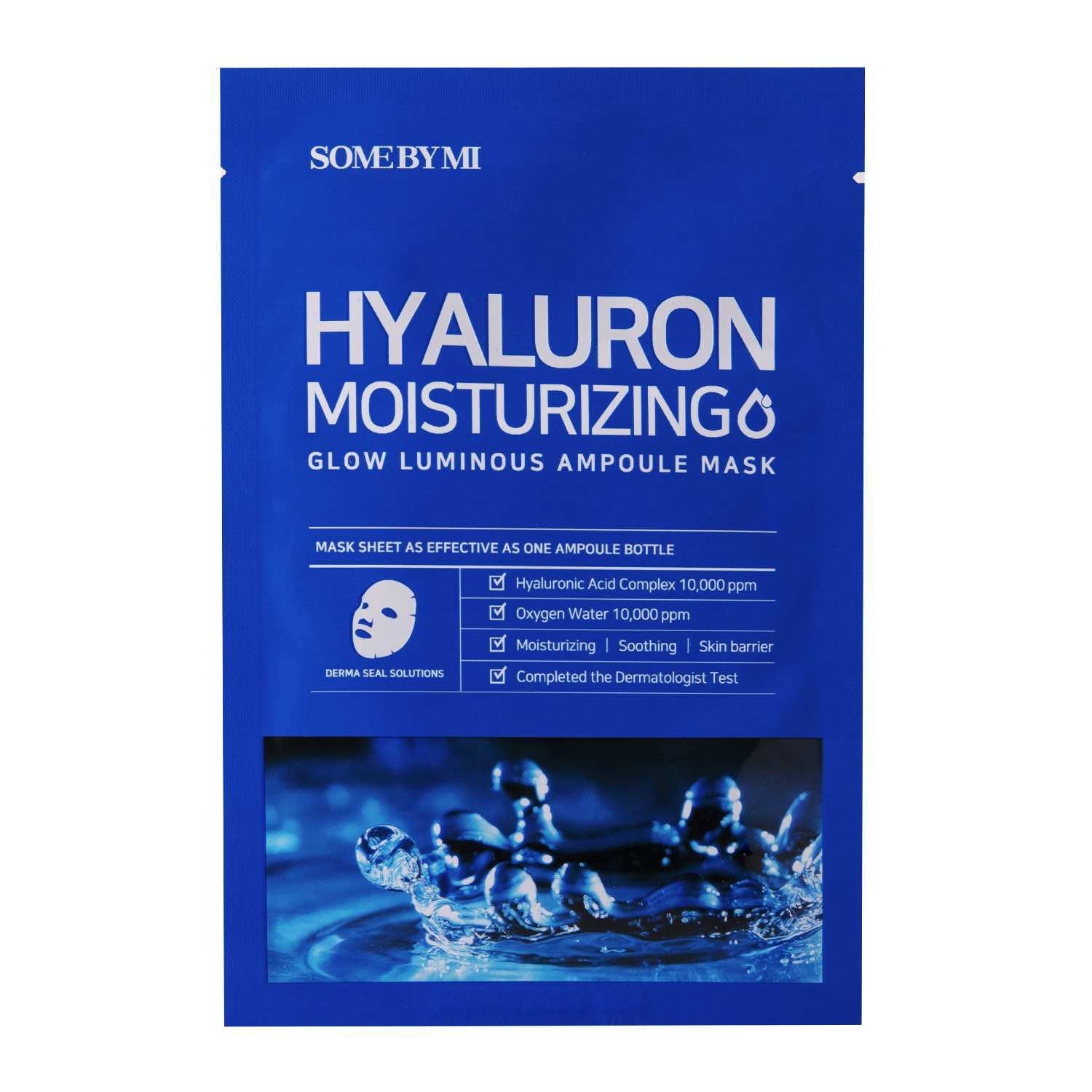 Some By Mi - Hyaluron Moisturizing - Glow Luminous Ampoule Mask - Feuchtigkeitsspendende Maske - 25g