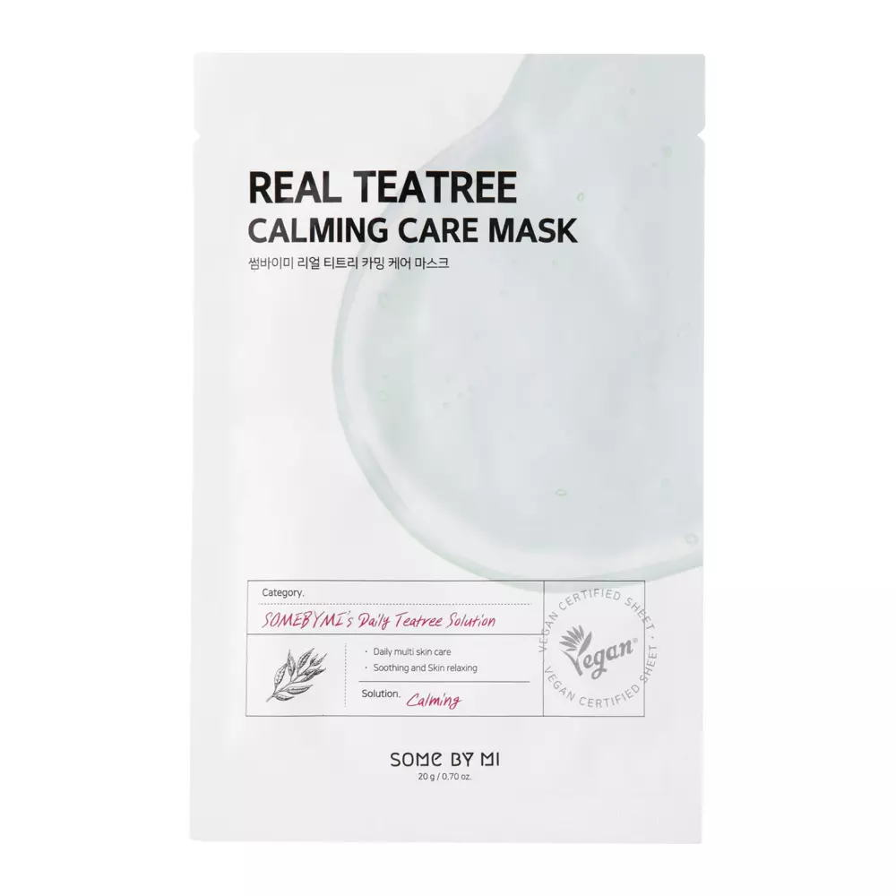 Some By Mi - Real Teatree Calming Care Mask - Lindernde Tuchmaske- 20g