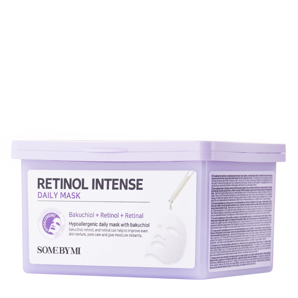 Some By Mi - Retinol Intense Daily Mask - Set mit regenerierenden und straffenden Tuchmasken - 350ml/30 Stück