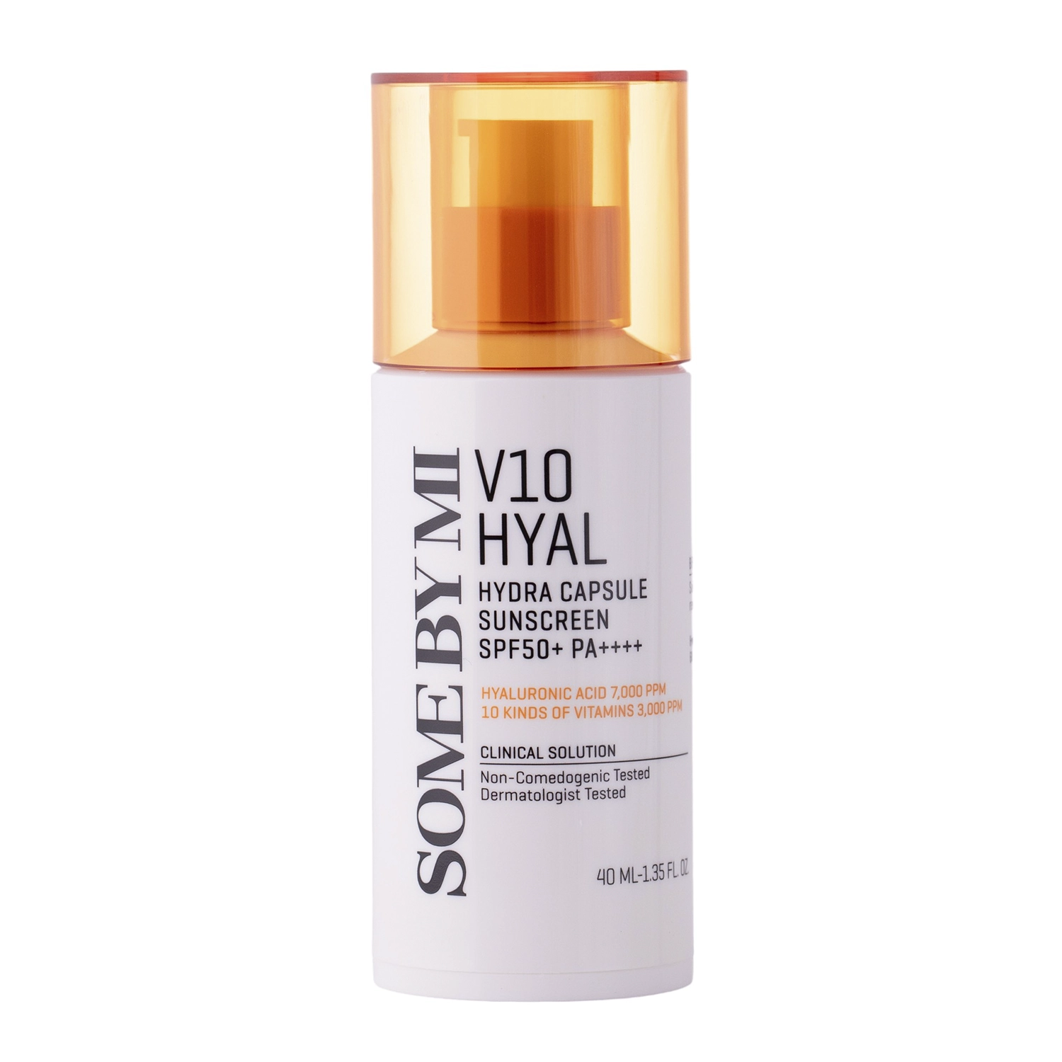 Some By Mi -V10 Hyal Hydra Capsule Sunscreen SPF 50+ PA++++ - Sonnenschutzcreme - 40ml