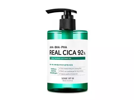 Some by Mi - AHA/BHA/PHA Real Cica 92% Cool Calming Soothing Gel - Beruhigendes Gel für empfindliche Haut - 300ml