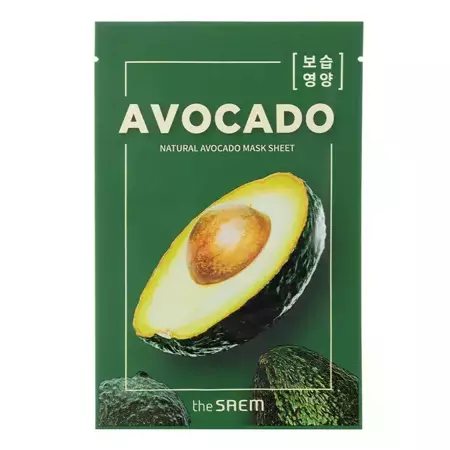 The SAEM - Natural Avocado Mask Sheet - Avocado-Maske in einem Tuch - 21 ml