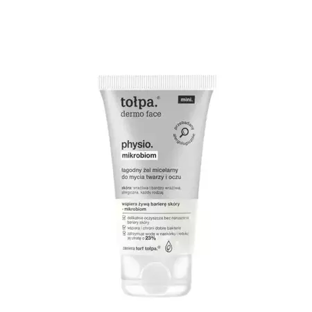 Tołpa - Dermo Face Physio Microbiome - Sanftes Mizellen-Gel für Gesicht und Augenreinigung - Mini - 75ml