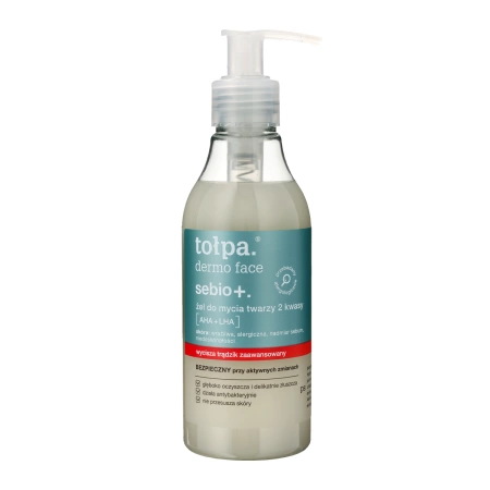 Tolpa - Dermo Face Sebio+ - Gesichtswaschgel 2 Säuren: AHA + LHA - 195ml