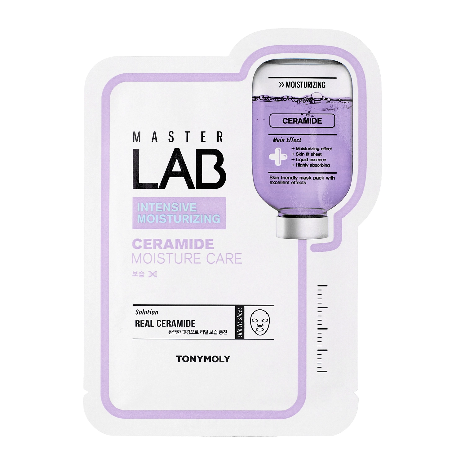 TonyMoly - Master Lab Mask Sheet Ceramide - Tuchmaske mit Ceramid NP - 1pc/19g