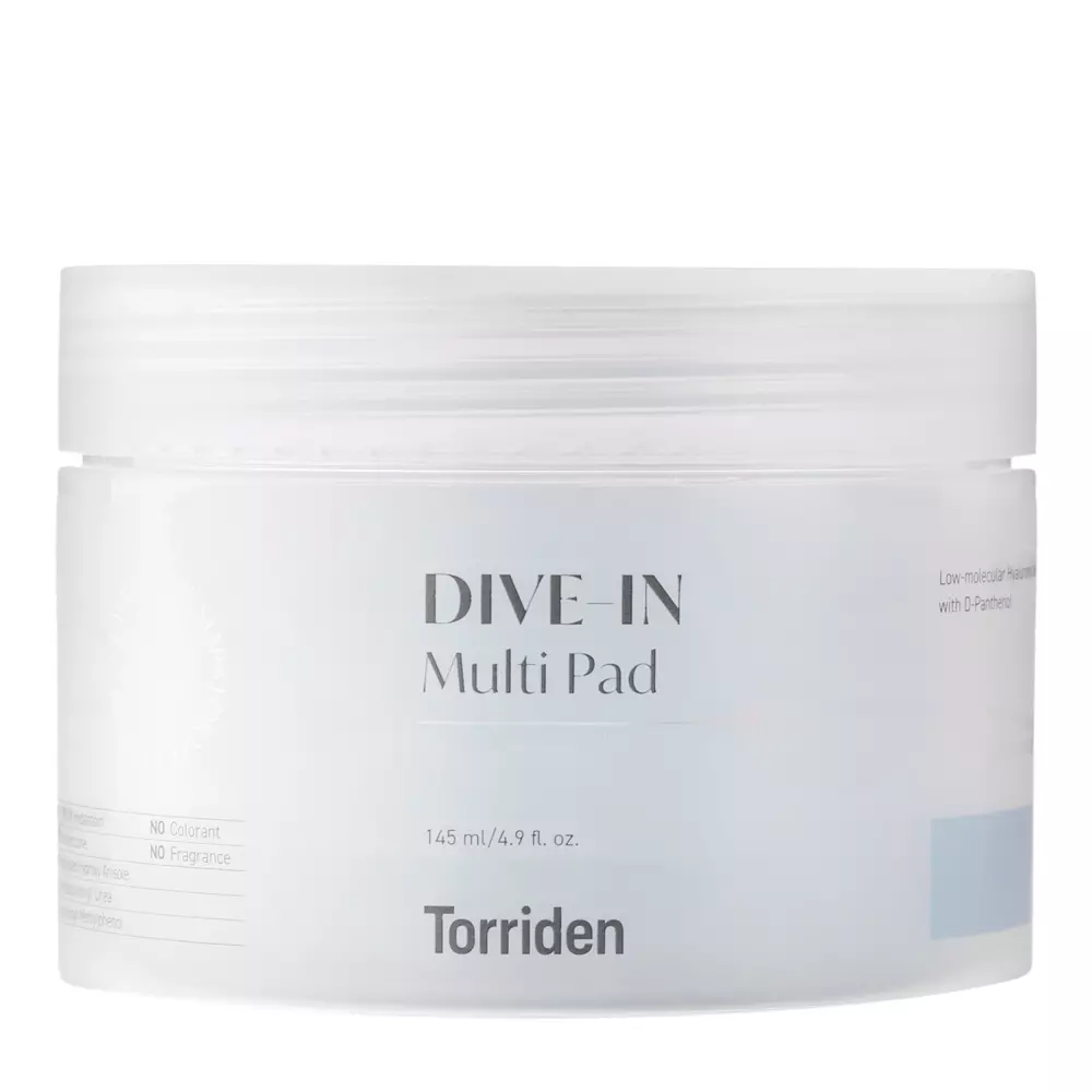 Torriden - Dive-In - Low Molecule Hyaluronic Acid Multi Pad - Feuchtigkeitsspendende Gesichtspads - 80pcs