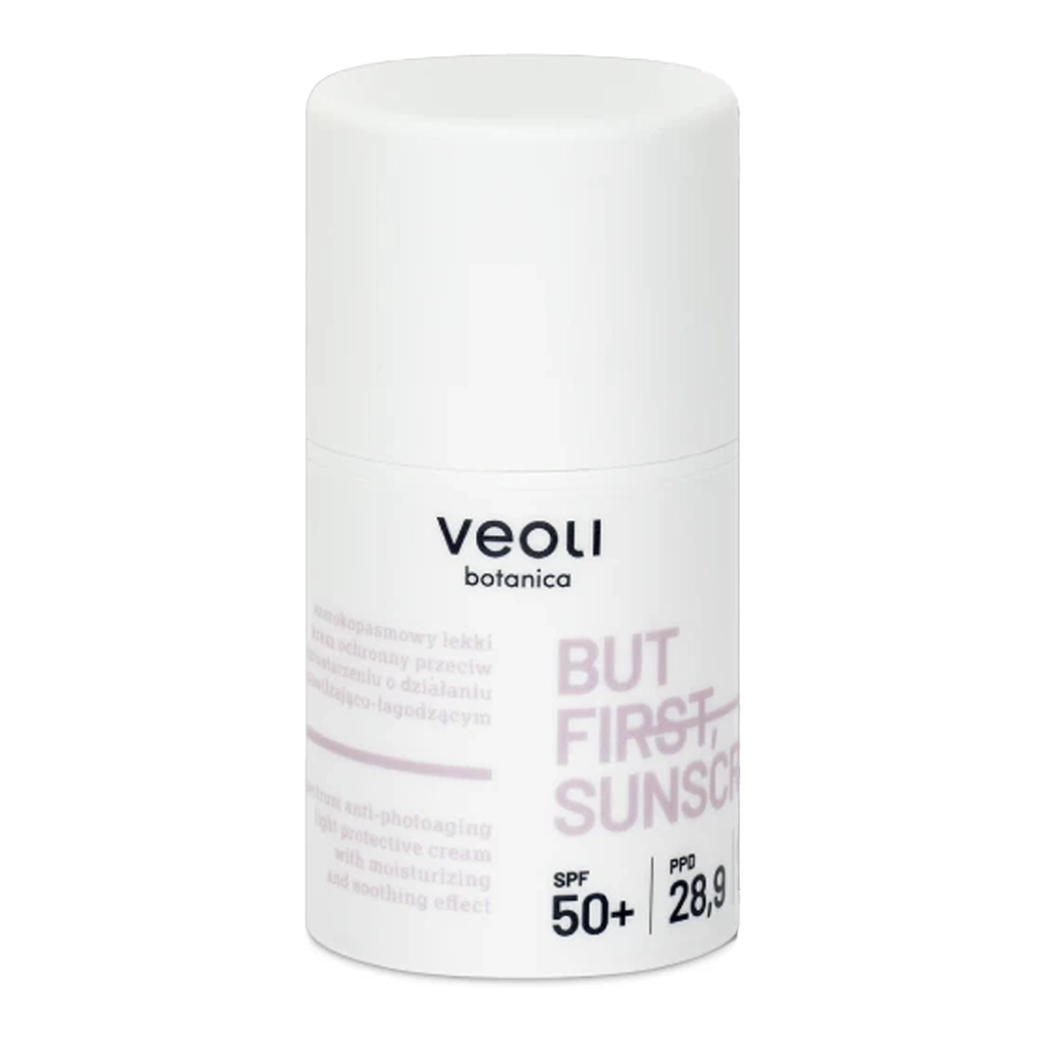 Veoli Botanica - But First, Sunscreen - Breitspektrum-Licht Anti-Aging Feuchtigkeits- und Beruhigungscreme - 50ml