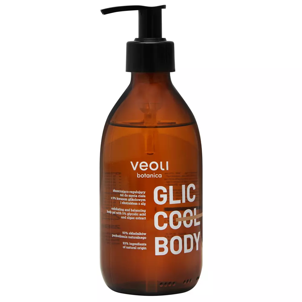 Veoli Botanica - Glic Cool Body - Peeling-regulierendes Körperwaschgel - 280ml