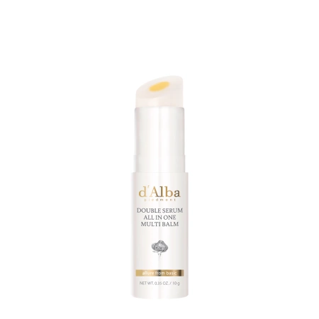 d'Alba - Double Serum All In One Multi Balm - Feuchtigkeitsspendender Gesichtsbalsam in Stiftform - 10g