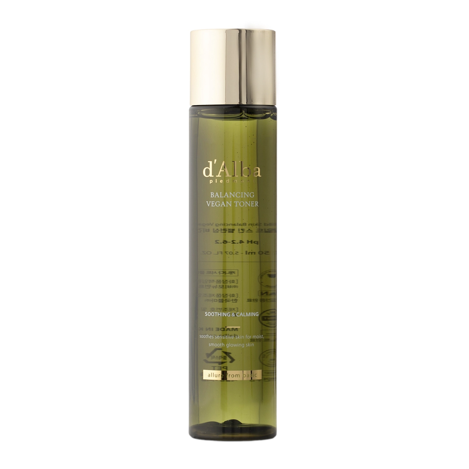 d'Alba - Mild Skin Balancing Vegan Toner - Feuchtigkeitsspendendes und linderndes  Gesichtswasser - 150ml