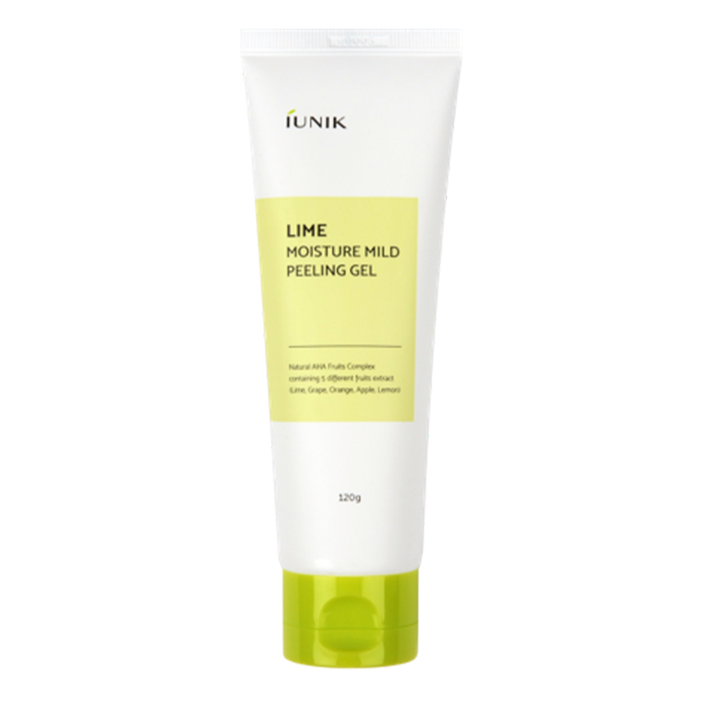 iUNIK - Lime Moisture Mild Peeling Gel - Mildes Gel-Peeling mit natürlichem AHA-Fruchtkomplex - 90ml