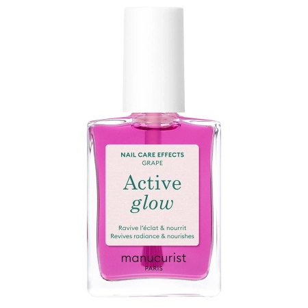 Manucurist - Active - Active Glow - Pflegender 2-in-1-Nagellack - Grape - 15ml