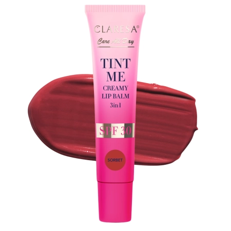 Claresa - Tint Me Creamy Lip Balm 3in1 SPF 30 - Getönter Lippenbalsam mit SPF 30 - Sorbet - 12 ml
