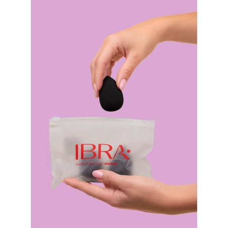 Ibra Makeup - Makeup Blender - Set mit 3 Schwämmen Trio Black 