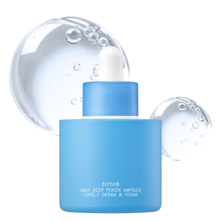 titto - Aqua Deep Porin Ampoule - Feuchtigkeitsspendende Gesichtsampulle - 30ml