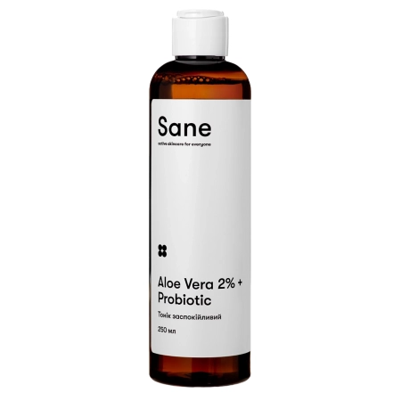 Sane - Aloe Vera 2% + Probiotic Calming Face Toner - Linderndes Gesichtswasser mit Aloe Vera - 250ml