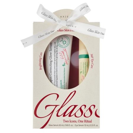 Axis-y - Glass Skin Duo - Dark Spot Correcting Glow Serum + Vegan Collagen Eye Serum - 50 ml + 10 ml