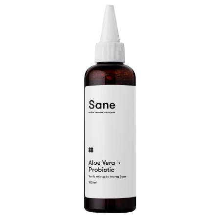 Sane - Aloe Vera 2% + Probiotic Calming Face Toner - Linderndes Gesichtswasser mit Aloe Vera - 100 ml
