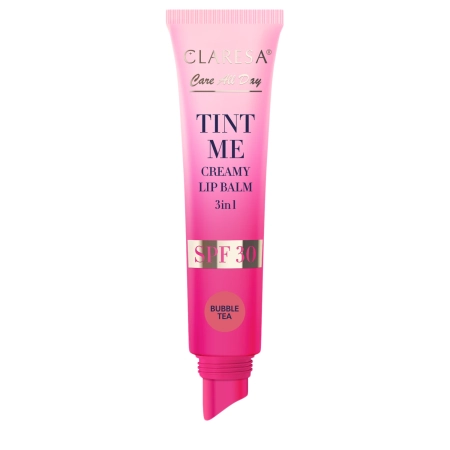 Claresa - Tint Me Creamy Lip Balm 3in1 SPF 30 - Getönter Lippenbalsam mit SPF 30 - Bubbletea - 12 ml 