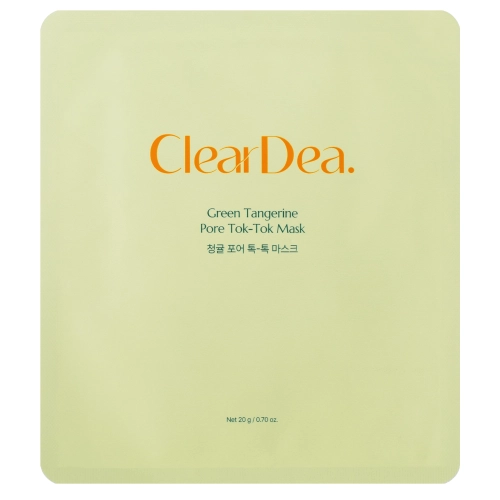 ClearDea - Green Tangerine Pore Tok-Tok Mask - Feuchtigkeitsspendende Tuchmaske für das Gesicht - 1 Stk./20g