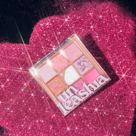 Unleashia - Glitterpedia Eye Palette - 9 All of Pink Glitter - Vegane Lidschattenpalette - 6,6g