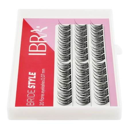 Ibra Makeup - Wimpernbüschel Bride Style - 8 mm