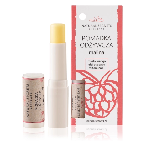 Natural Secrets - Schützender Lippenpflegestift - Himbeere  - 3,5g