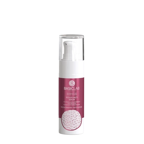 BasicLab - Esteticus - Reduzierendes Serum 15% Azelainsäure, Glycyrrhizin, postbiotische Exosomen - 30ml