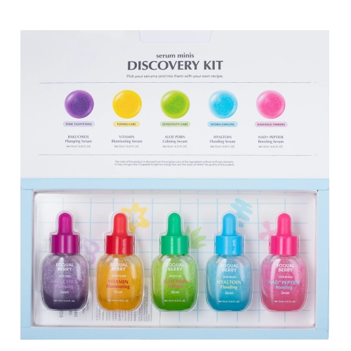 EQQUALBERRY - Serum Minis Discovery Kit - Set mit 5 Mini-Seren - 5x10ml